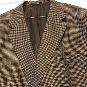 Croft & Barrow Brown Houndstooth Jacket